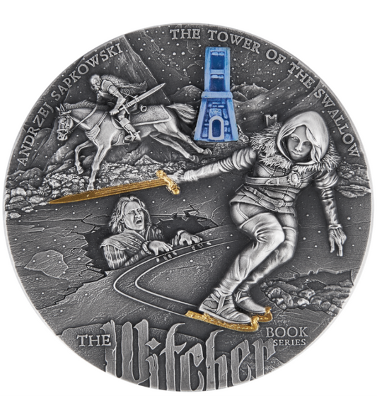 Moneta 5 dolarów - Wiedźmin - Wieża Jaskółki