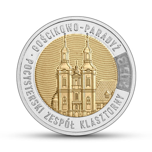 Moneta 5 zł Gościkowo-Paradyż - pocysterski zespół klasztorny