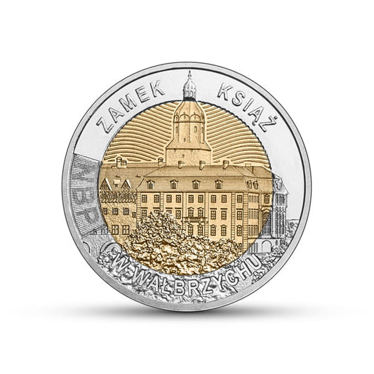 Moneta 5 zł Zamek Książ w Wałbrzychu